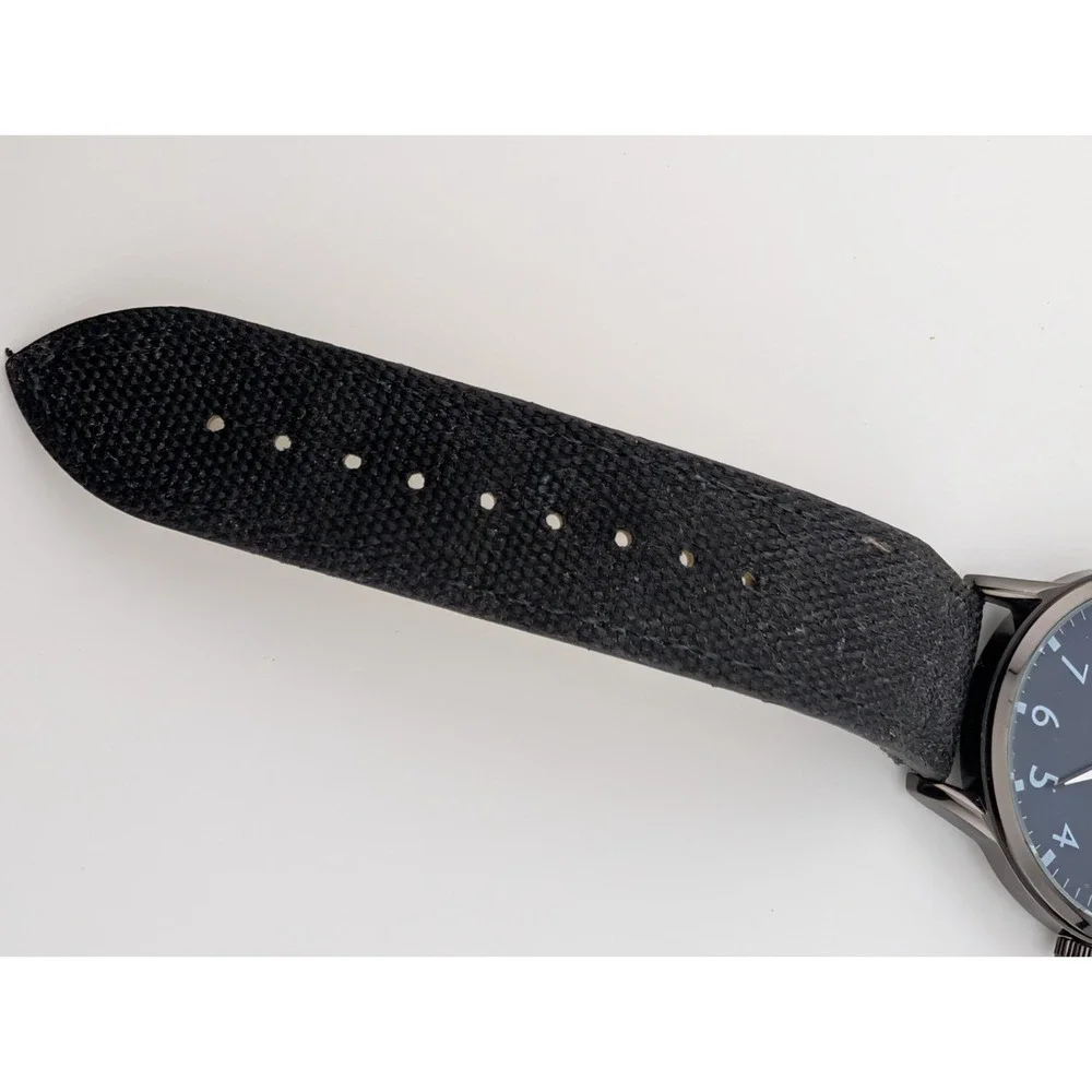 Captain John Watch Men 44mm Case Blue‎ Dial Black Band- New Battery